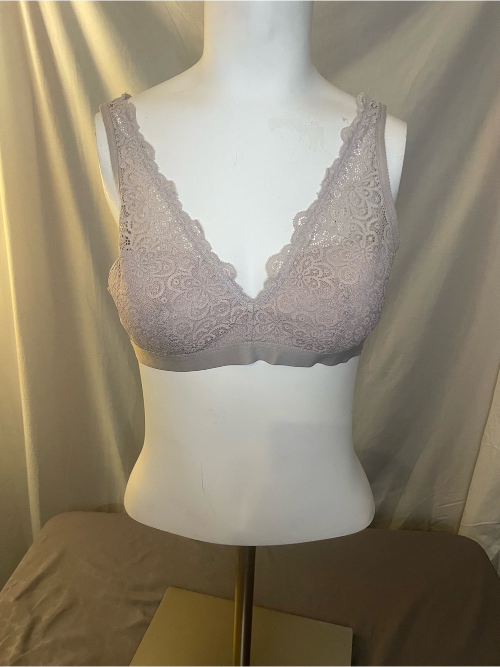aerie Lace Bralette in Dusty Mauve